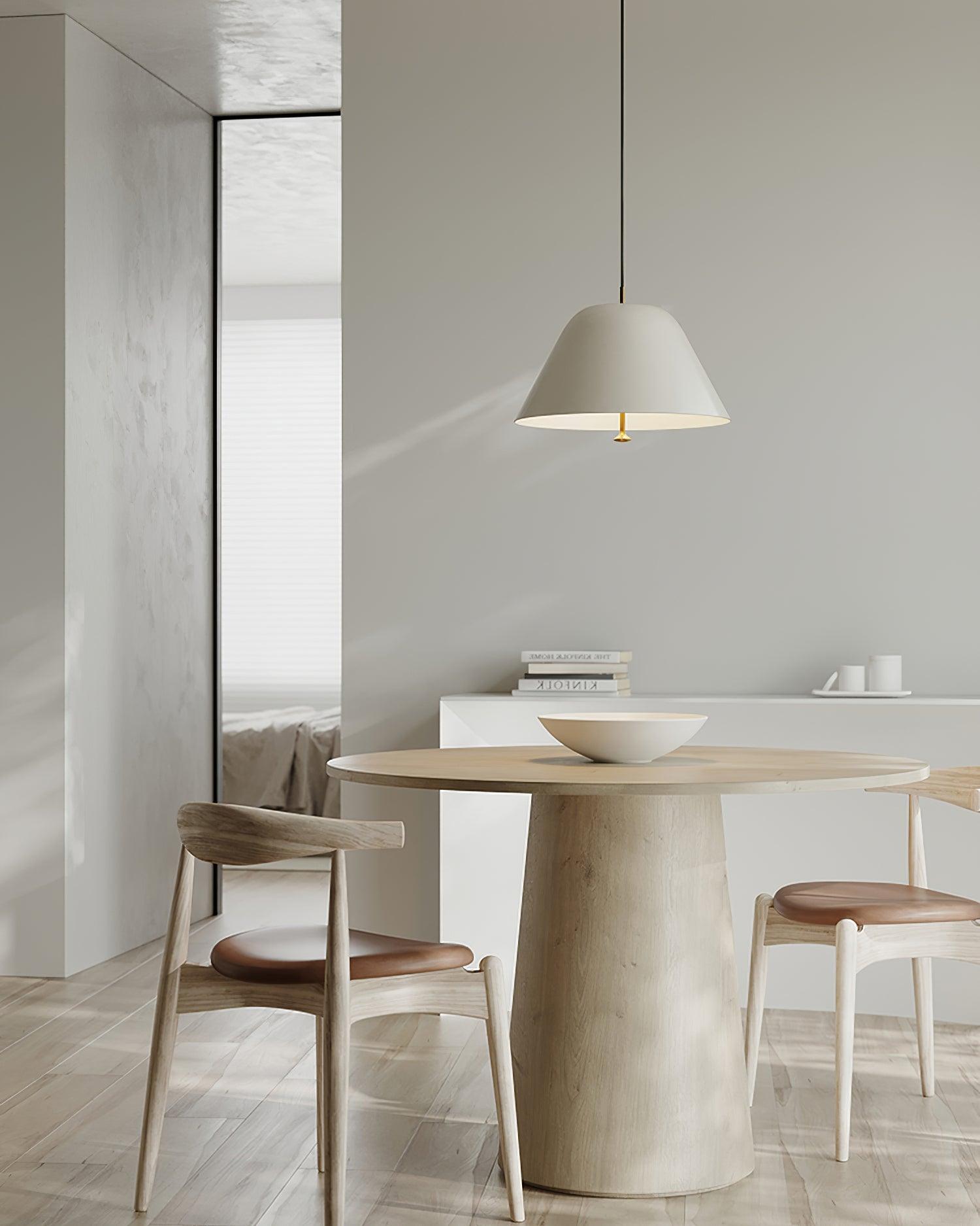 Pendant Lamp Modern Metal Shade in Green and White Minimalist - Neutralighting