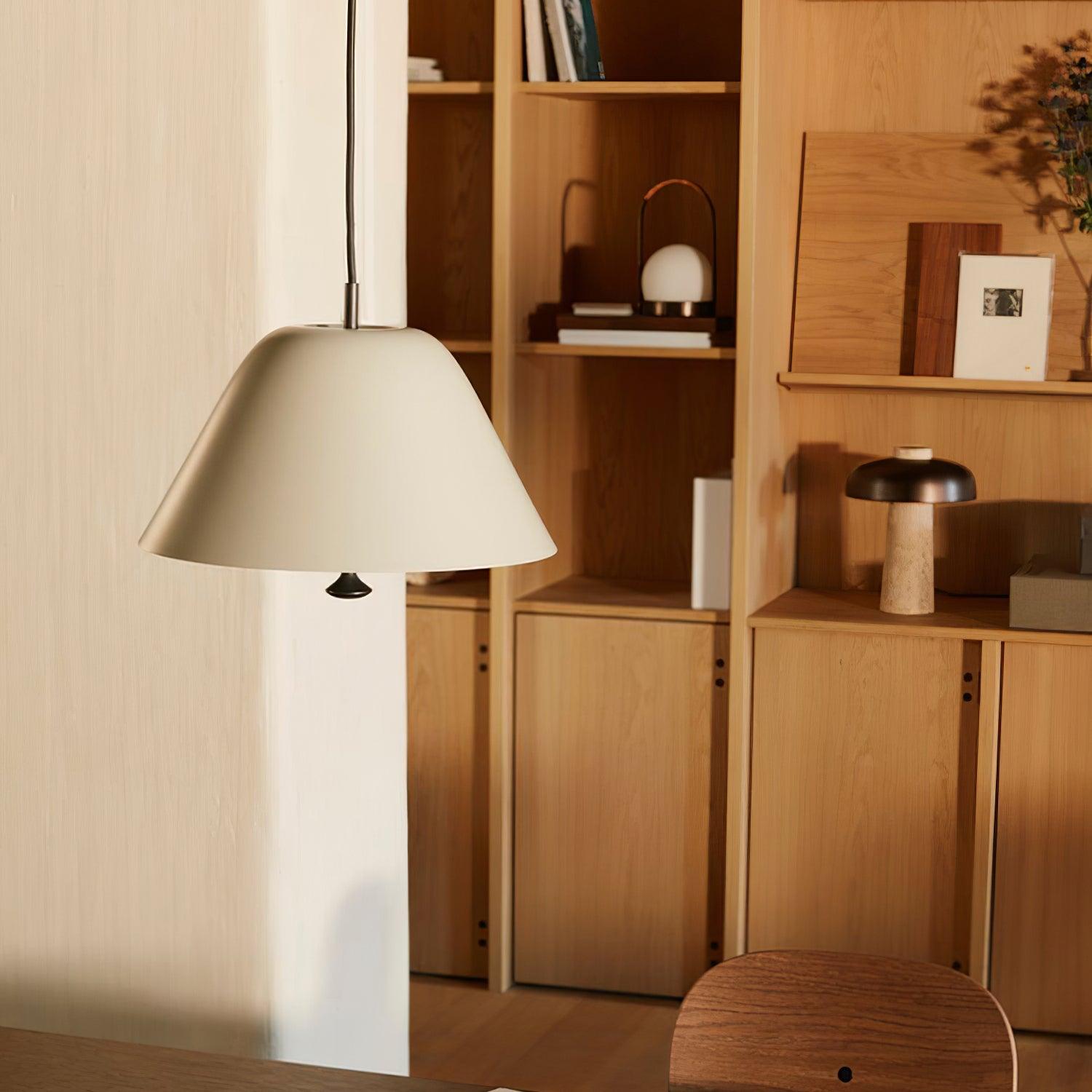 Pendant Lamp Modern Metal Shade in Green and White Minimalist - Neutralighting