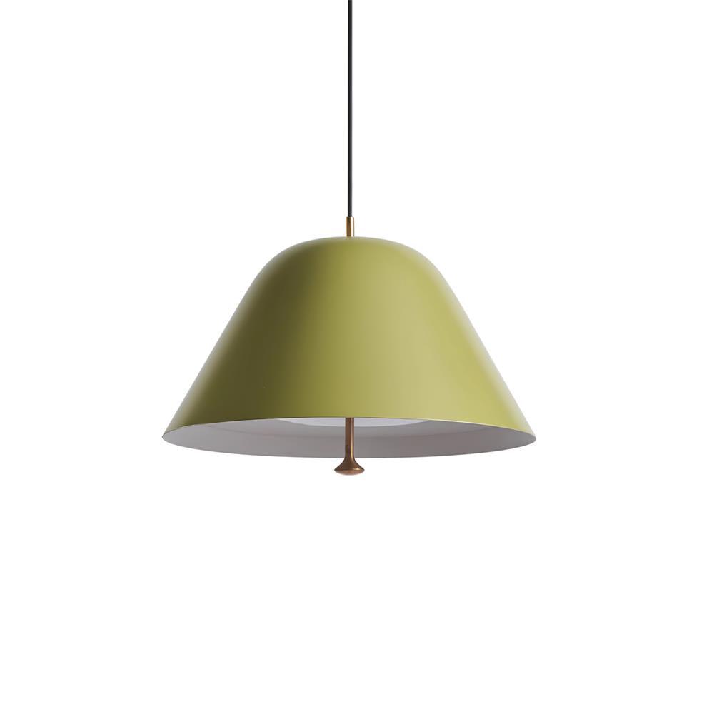 Pendant Lamp Modern Metal Shade in Green and White Minimalist - Neutralighting