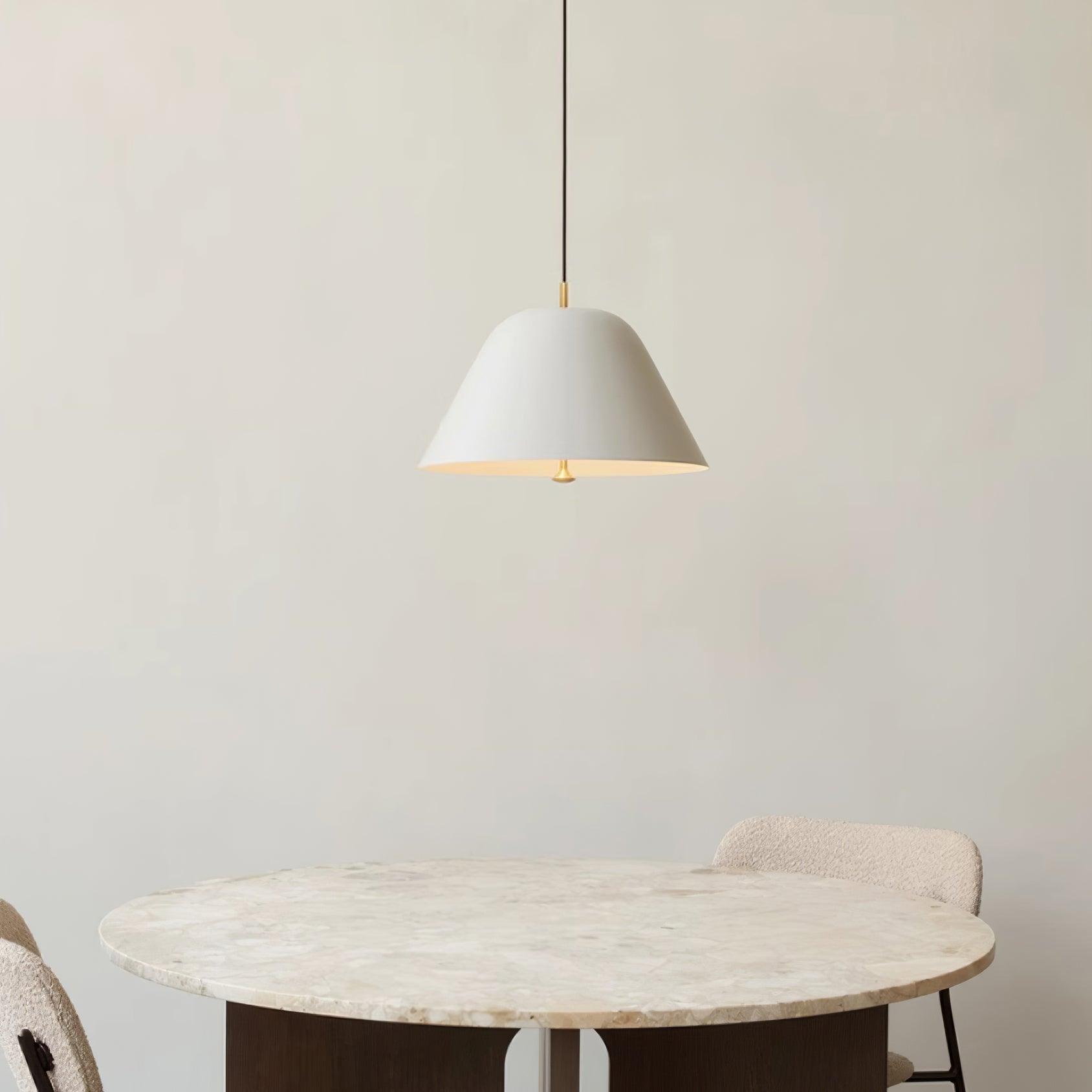 Pendant Lamp Modern Metal Shade in Green and White Minimalist - Neutralighting
