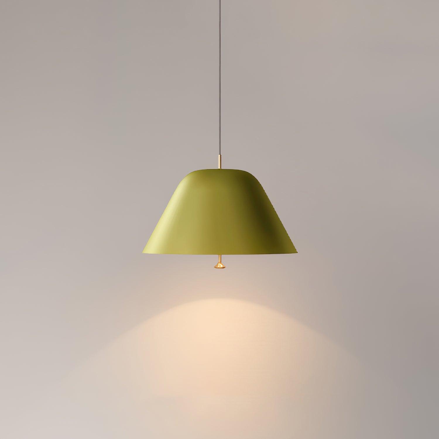 Pendant Lamp Modern Metal Shade in Green and White Minimalist - Neutralighting