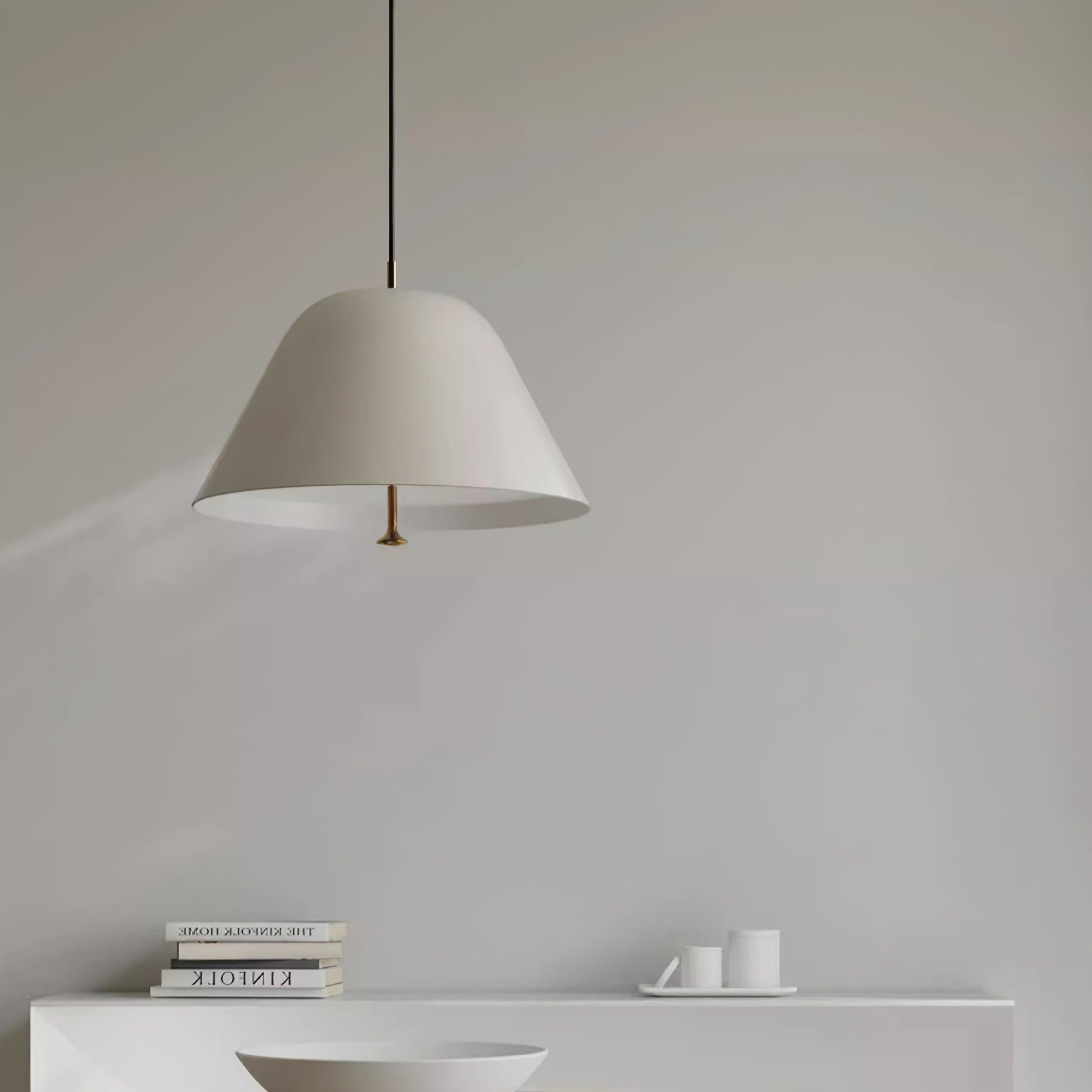 Pendant Lamp Modern Metal Shade in Green and White Minimalist - Neutralighting