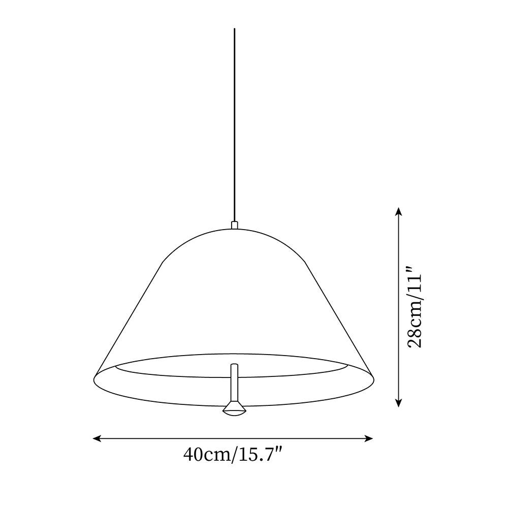 Pendant Lamp Modern Metal Shade in Green and White Minimalist - Neutralighting