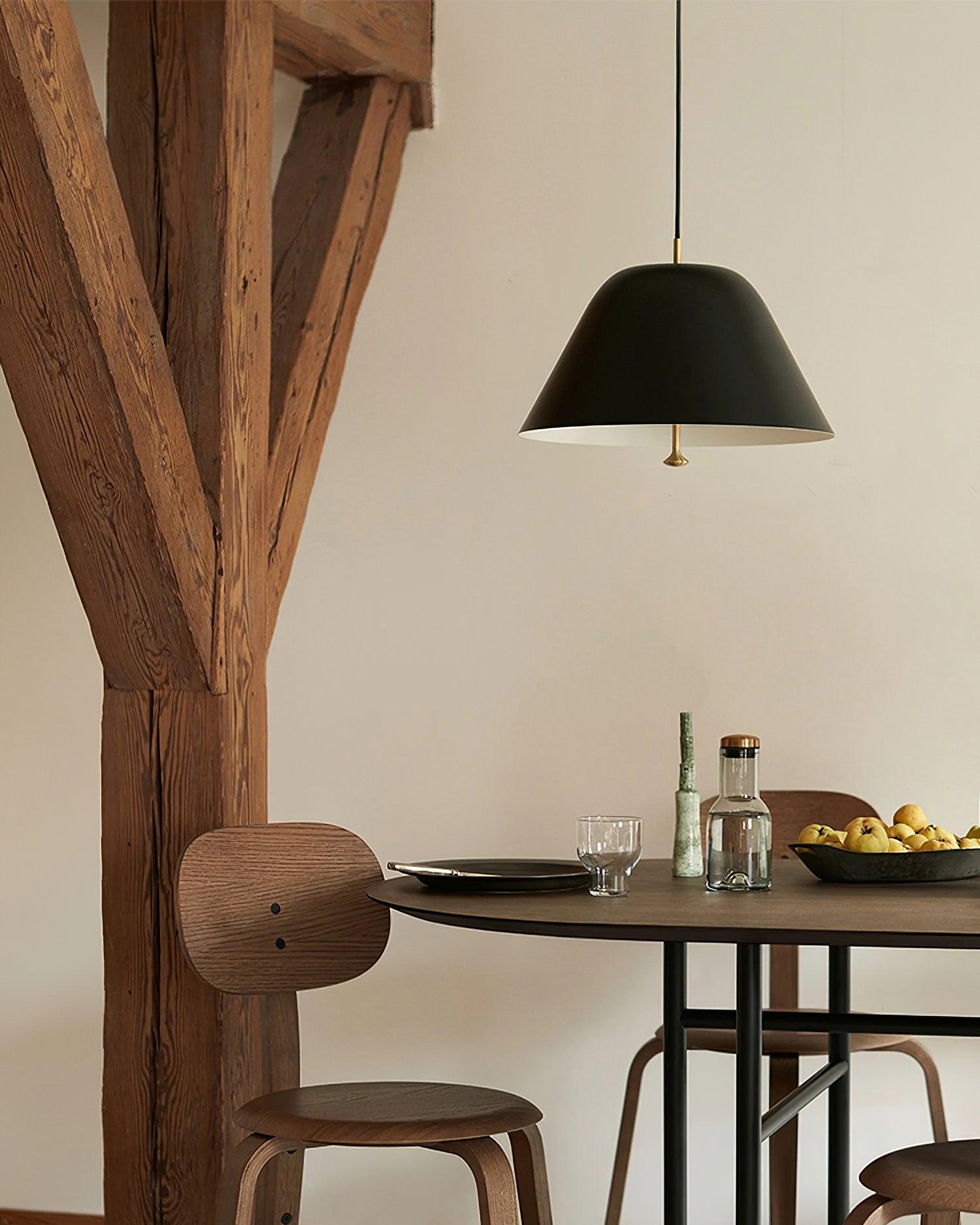 Pendant Lamp Modern Metal Shade in Green and White Minimalist - Neutralighting