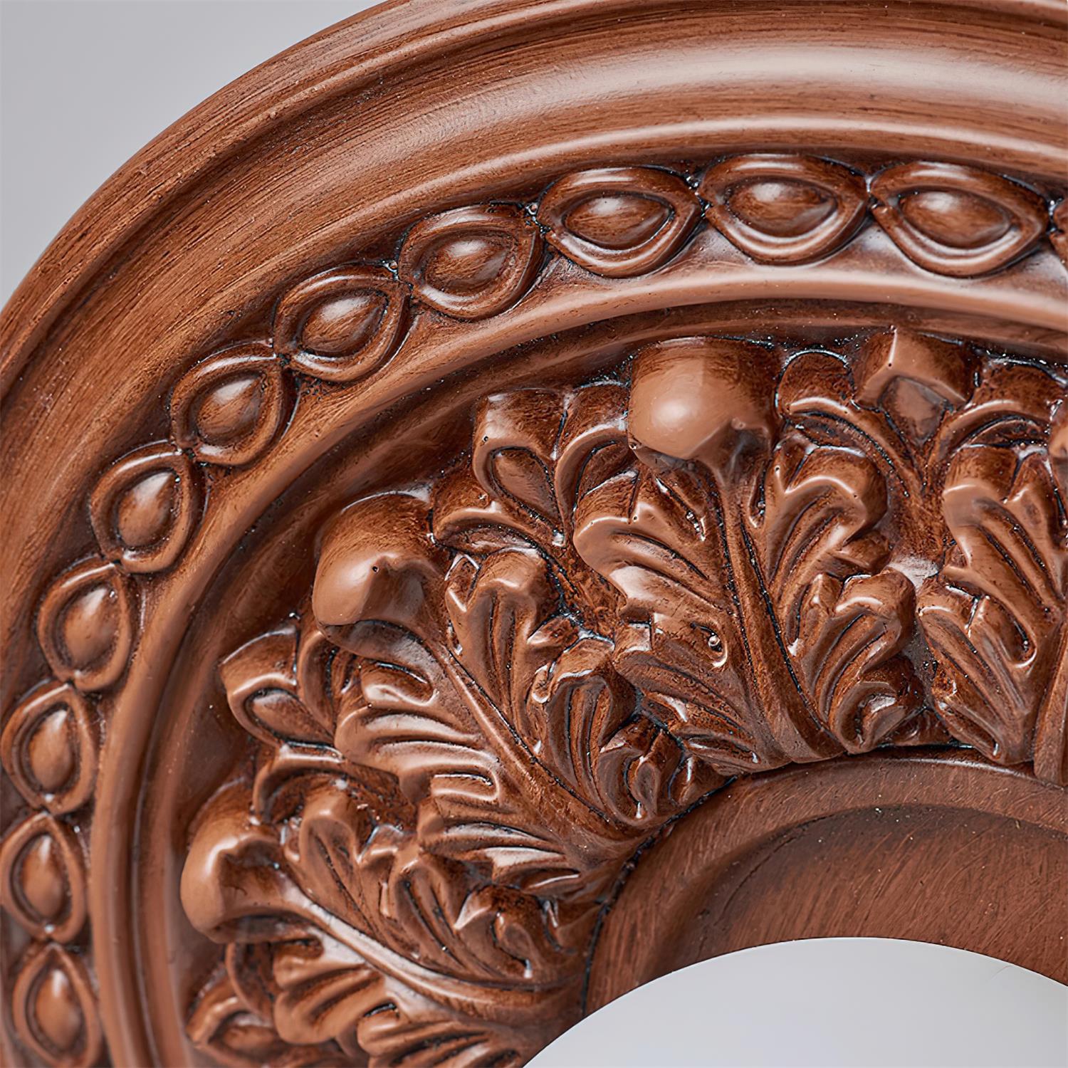 Ivorelle Vintage Carved Ceiling Light with Globe Shade - Neutralighting