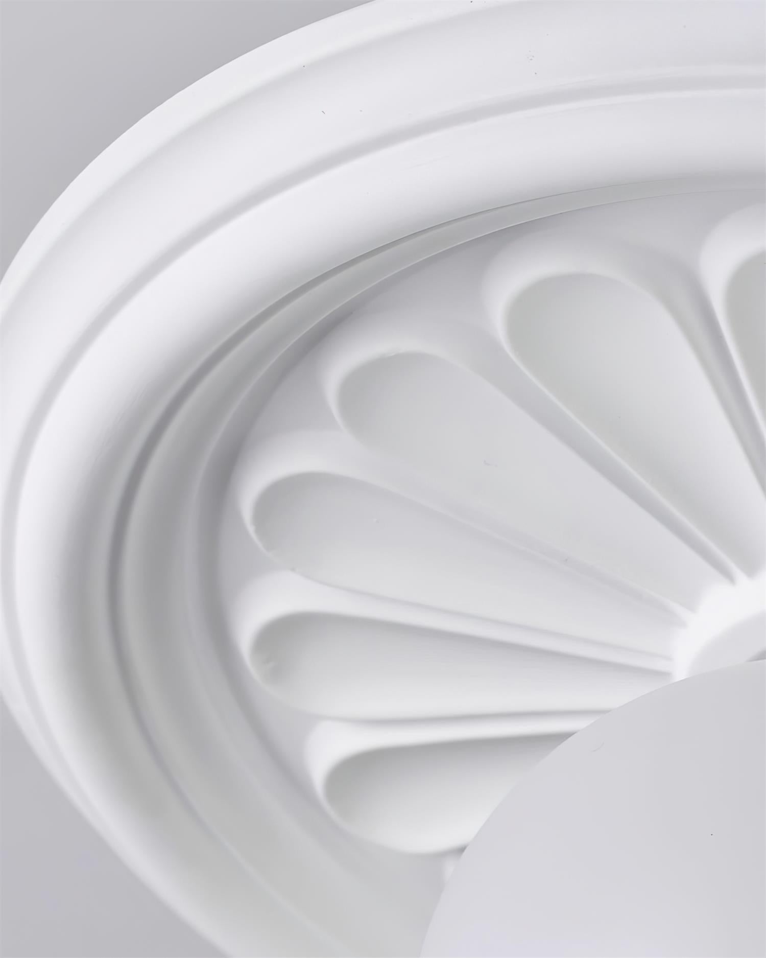 Ivorelle Vintage Carved Ceiling Light with Globe Shade - Neutralighting