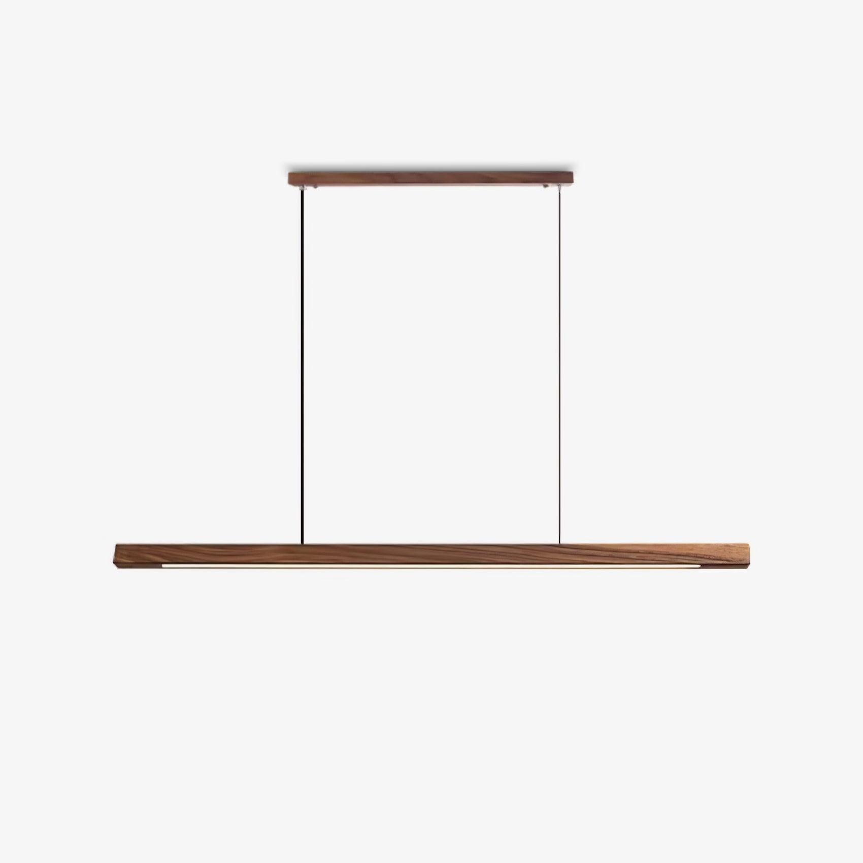 Xylo Designer Linear Rod Shaped Pendant Light Wood - Neutralighting