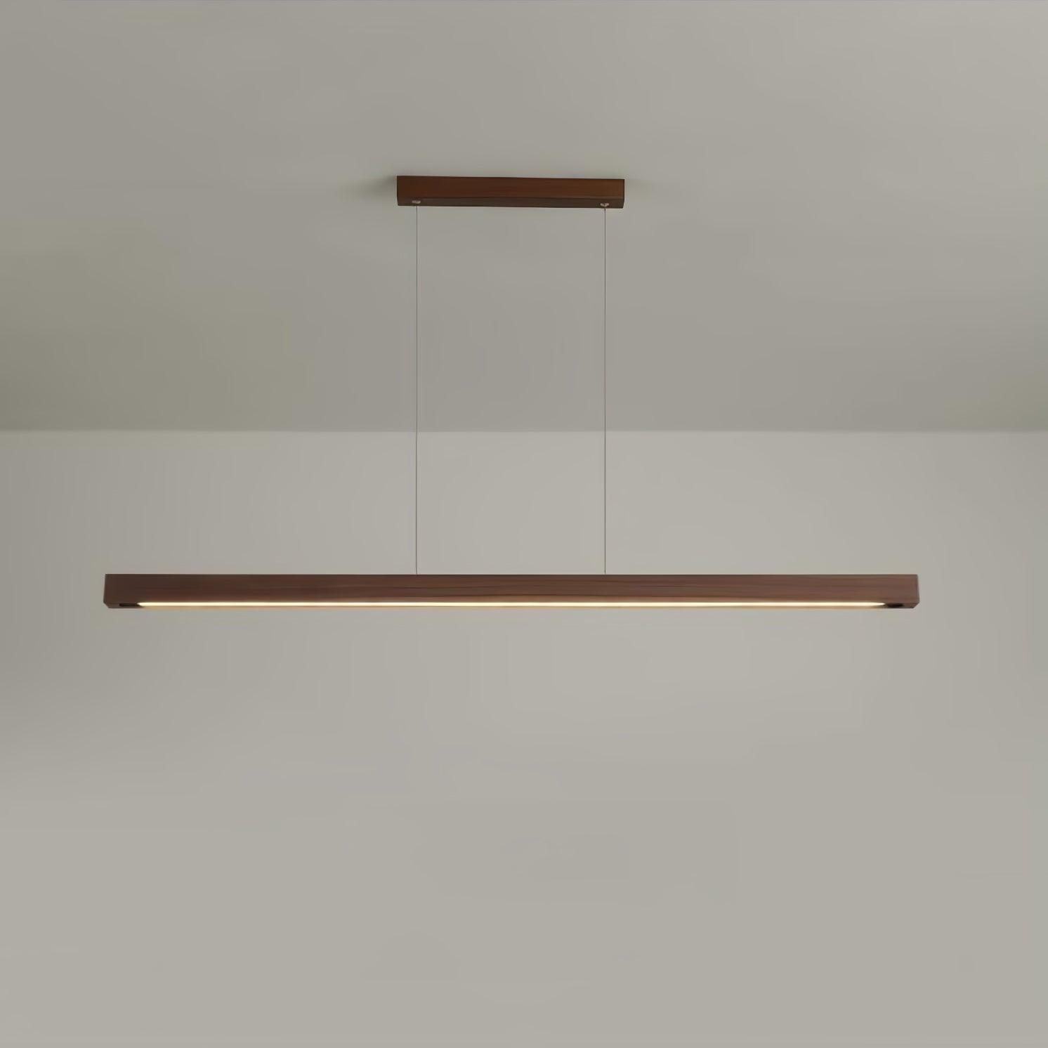 Xylo Designer Linear Rod Shaped Pendant Light Wood - Neutralighting