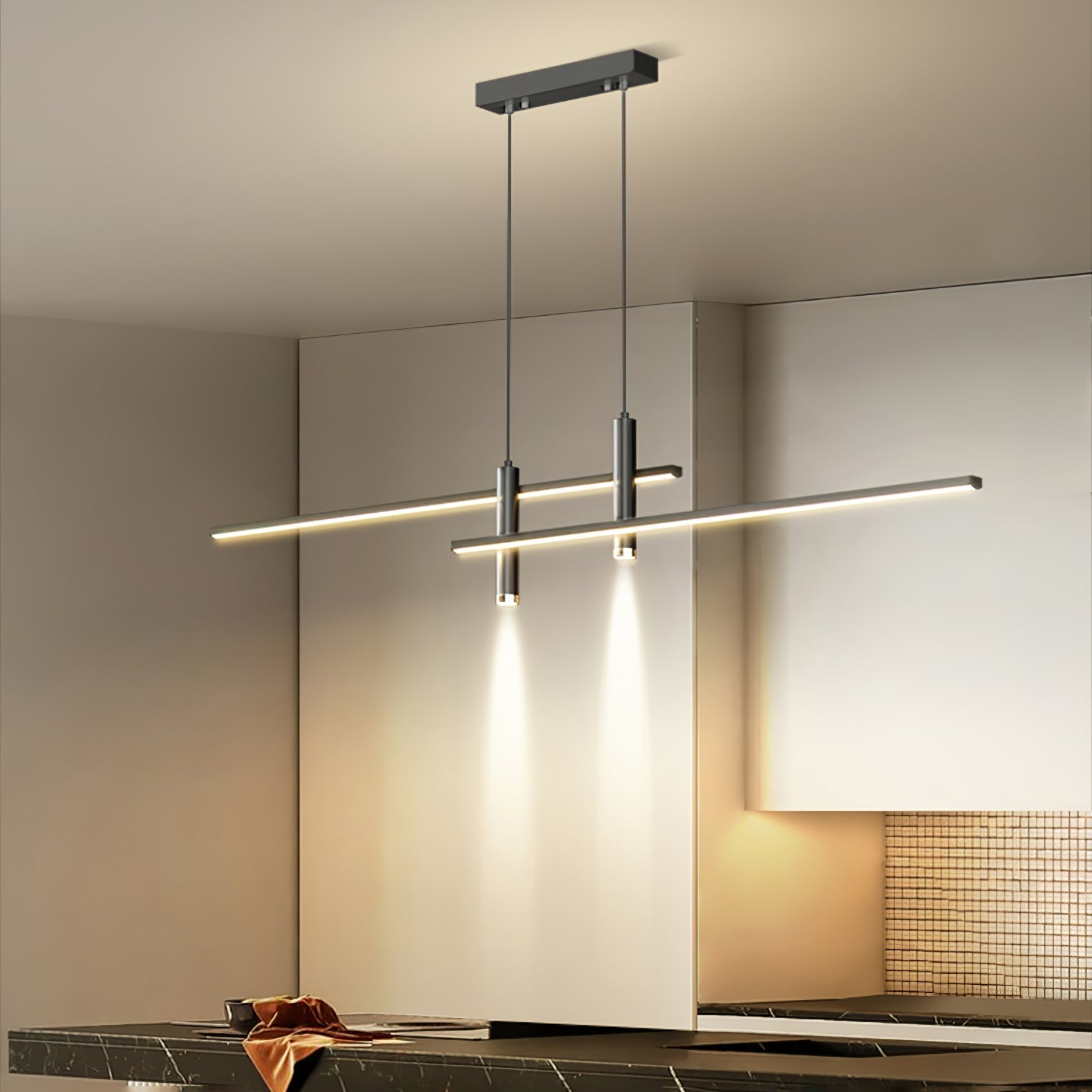 Prym Pendant Light Modern Linear Dining Room - Neutralighting
