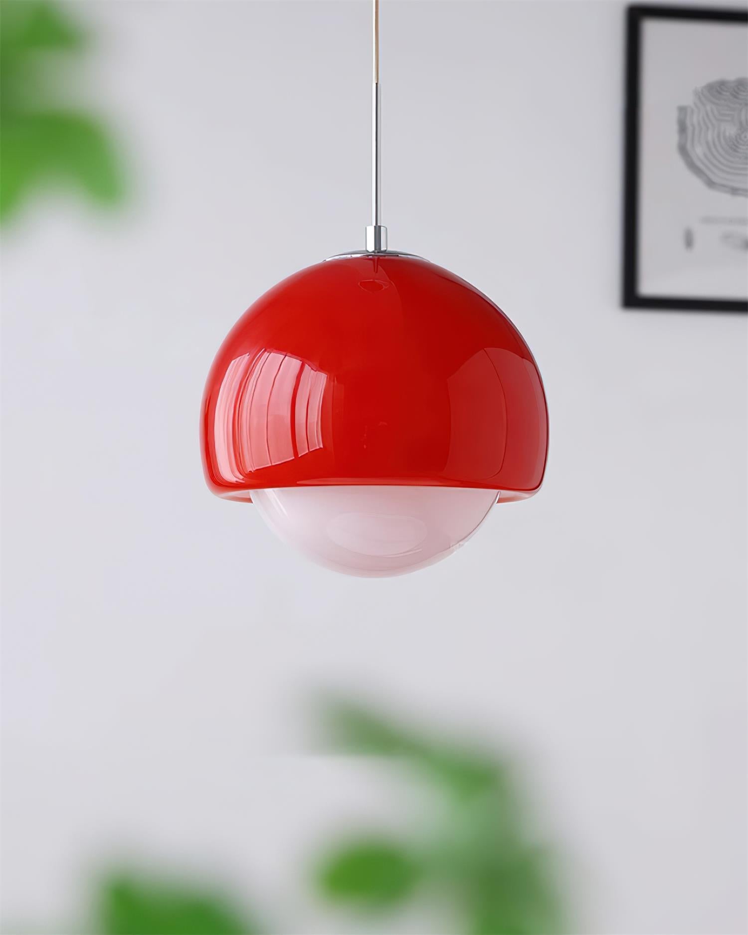 Pendant Light Glass Globe Retro Modern Style Colorful Soft Illumination - Neutralighting