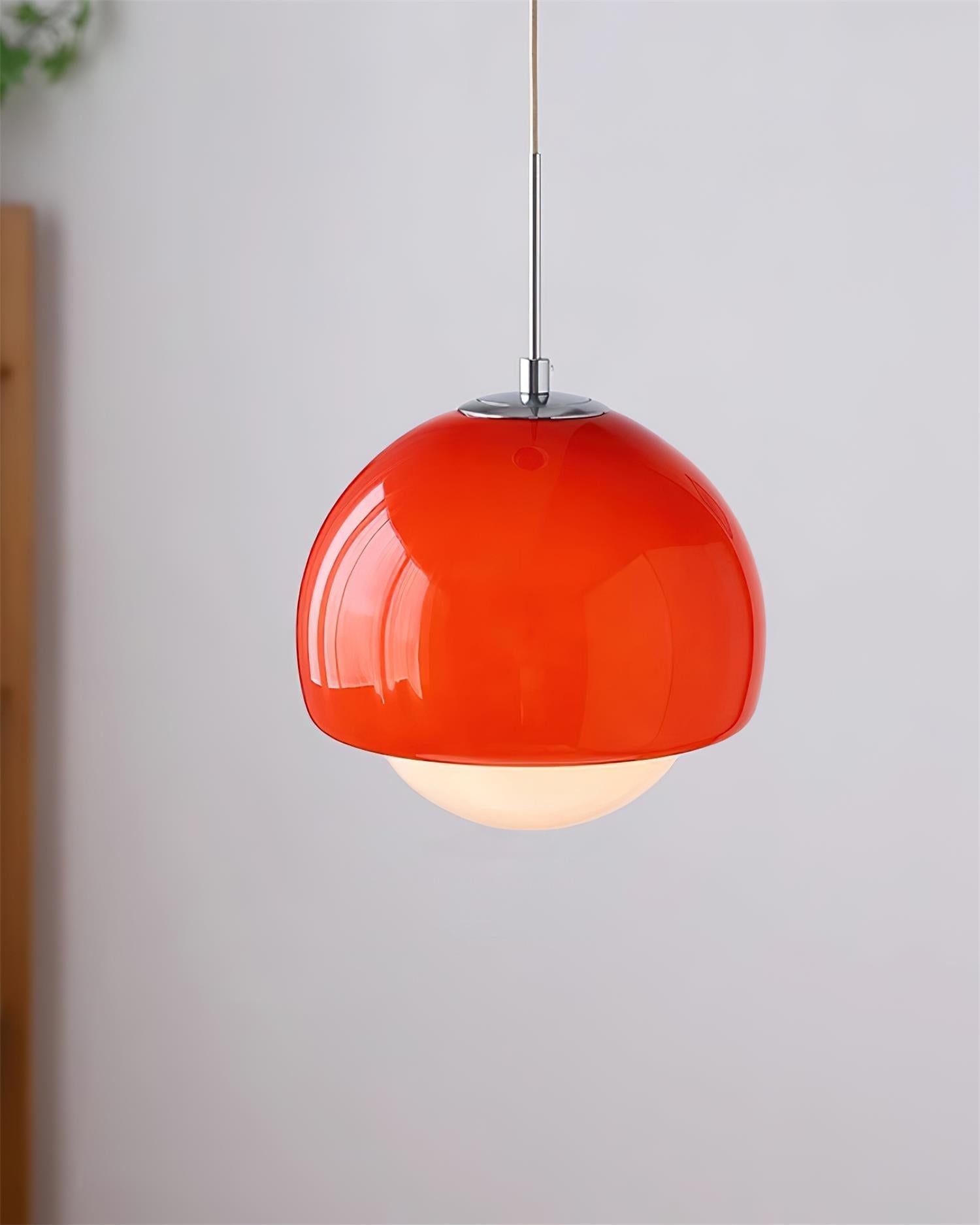 Pendant Light Glass Globe Retro Modern Style Colorful Soft Illumination - Neutralighting
