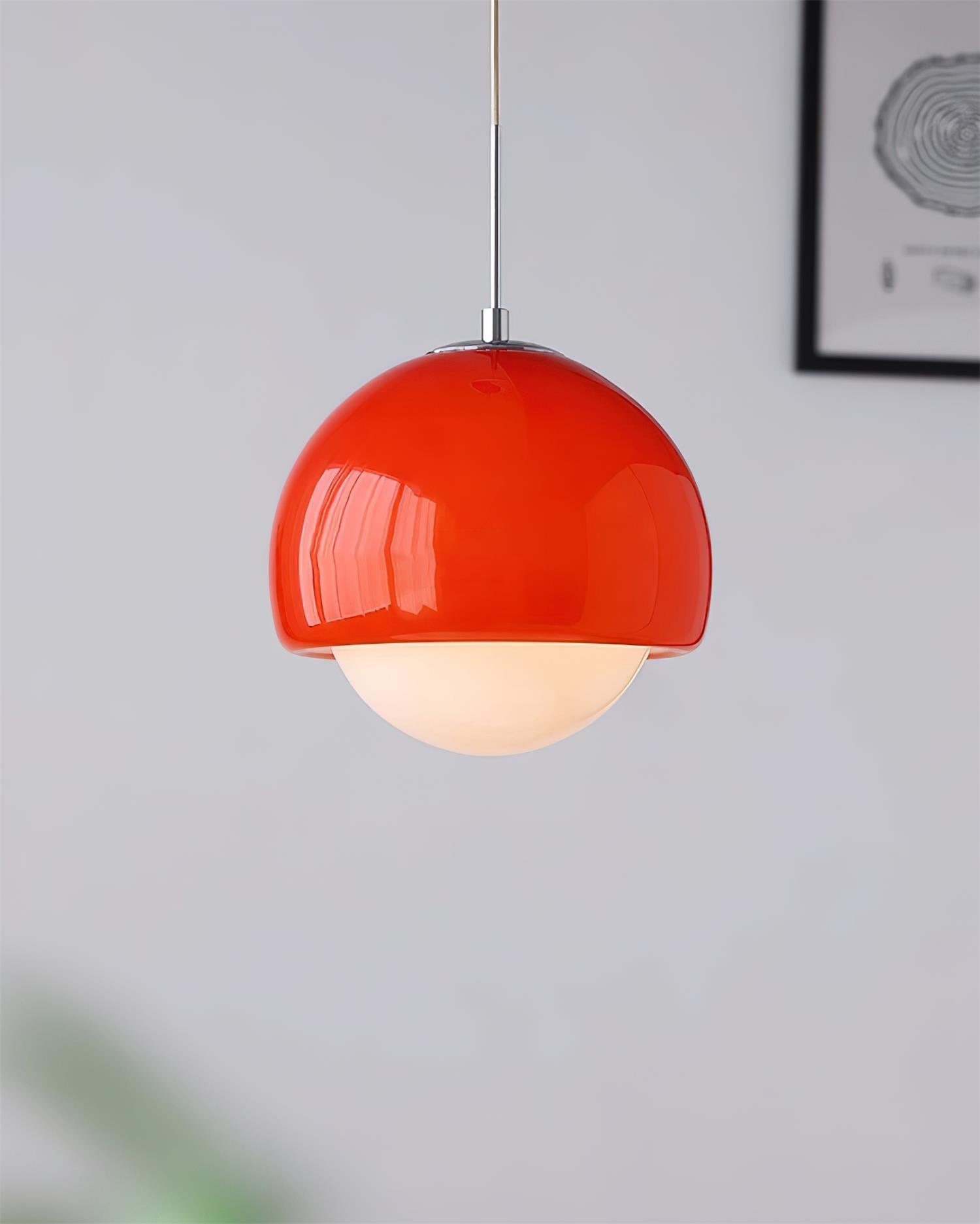 Pendant Light Glass Globe Retro Modern Style Colorful Soft Illumination - Neutralighting