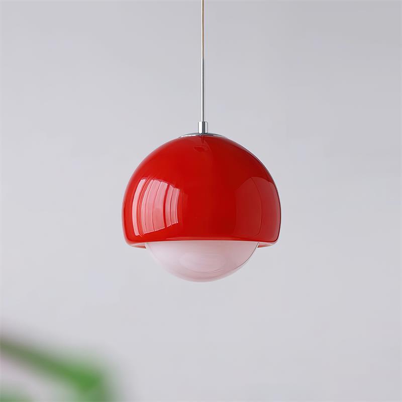 Pendant Light Glass Globe Retro Modern Style Colorful Soft Illumination - Neutralighting