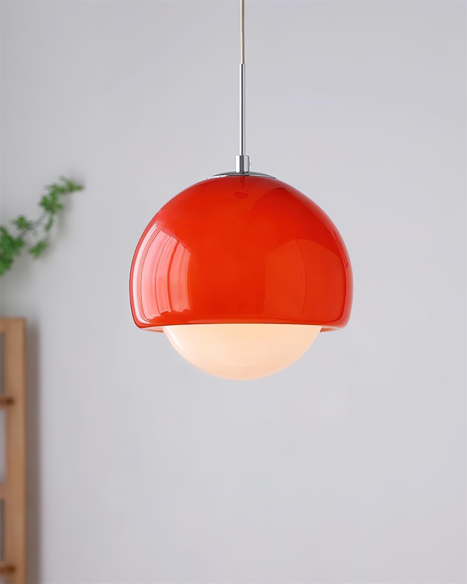 Pendant Light Glass Globe Retro Modern Style Colorful Soft Illumination - Neutralighting