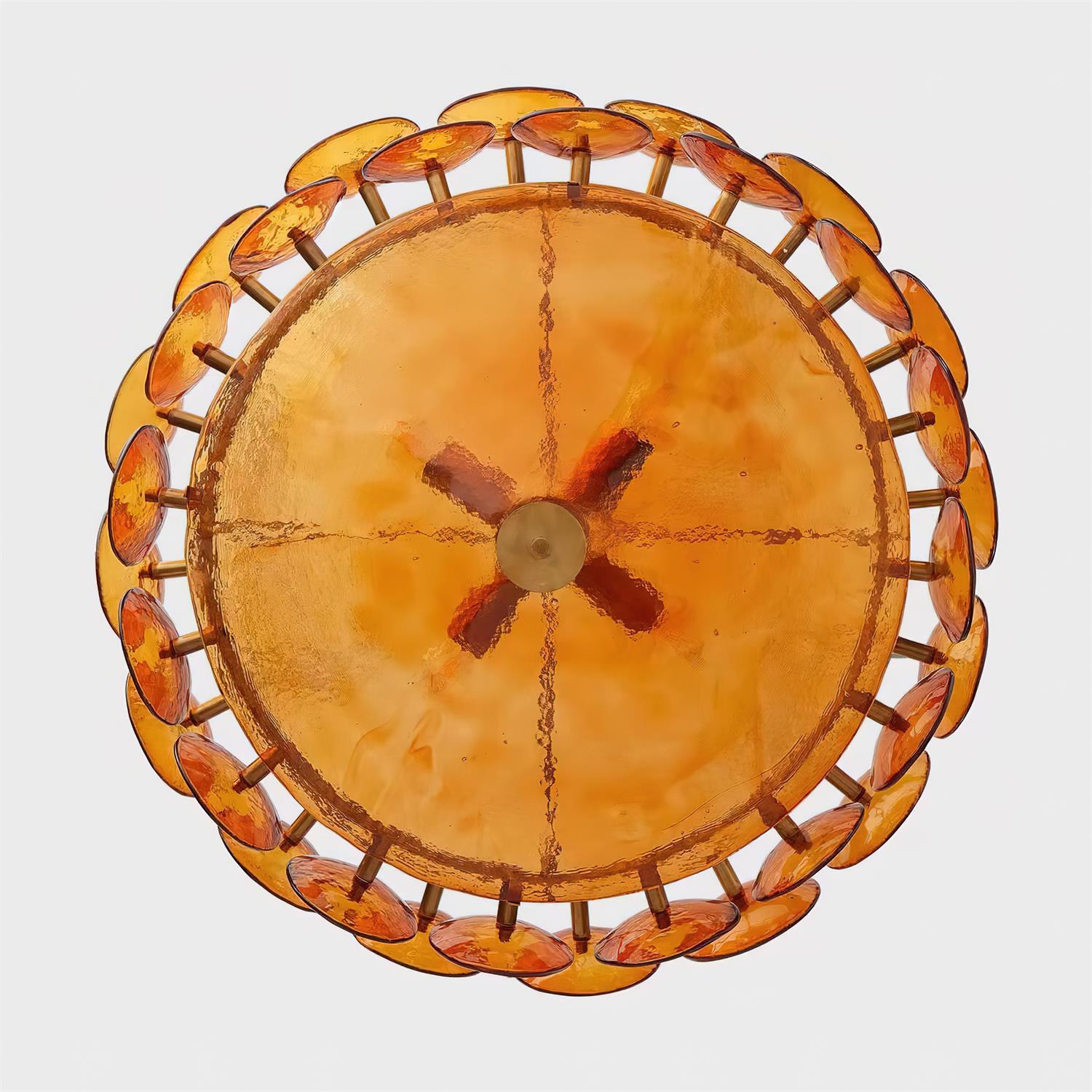 Ventilo Amber Glass Chandelier - Neutralighting