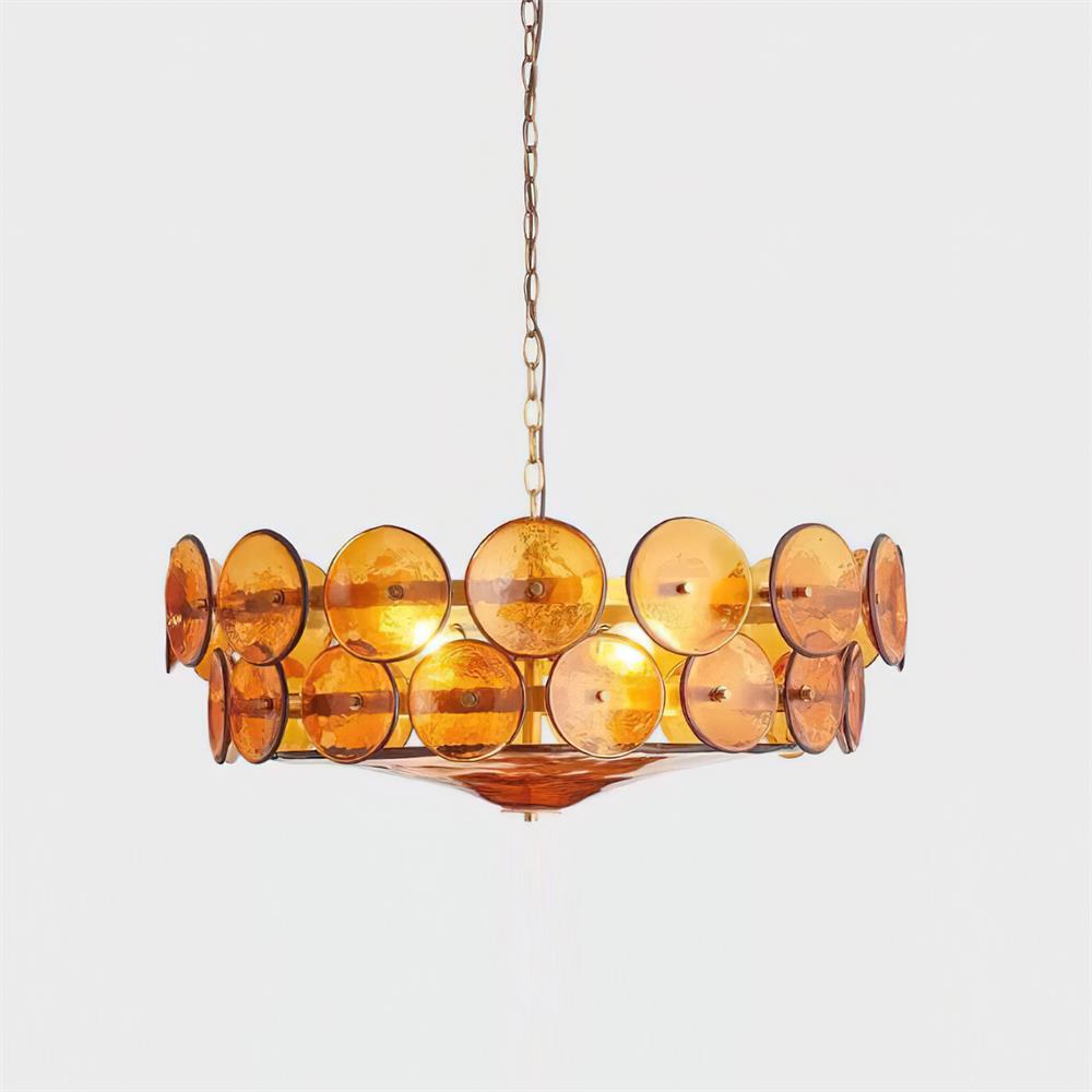 Ventilo Amber Glass Chandelier - Neutralighting