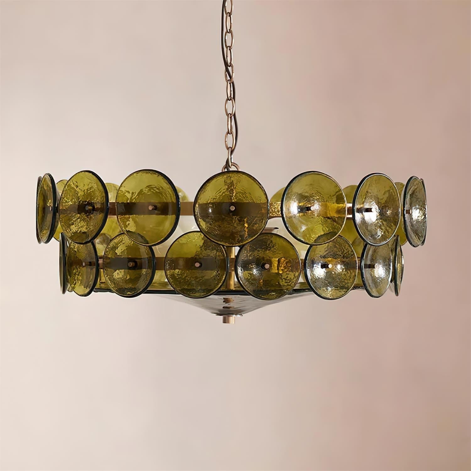Ventilo Amber Glass Chandelier - Neutralighting
