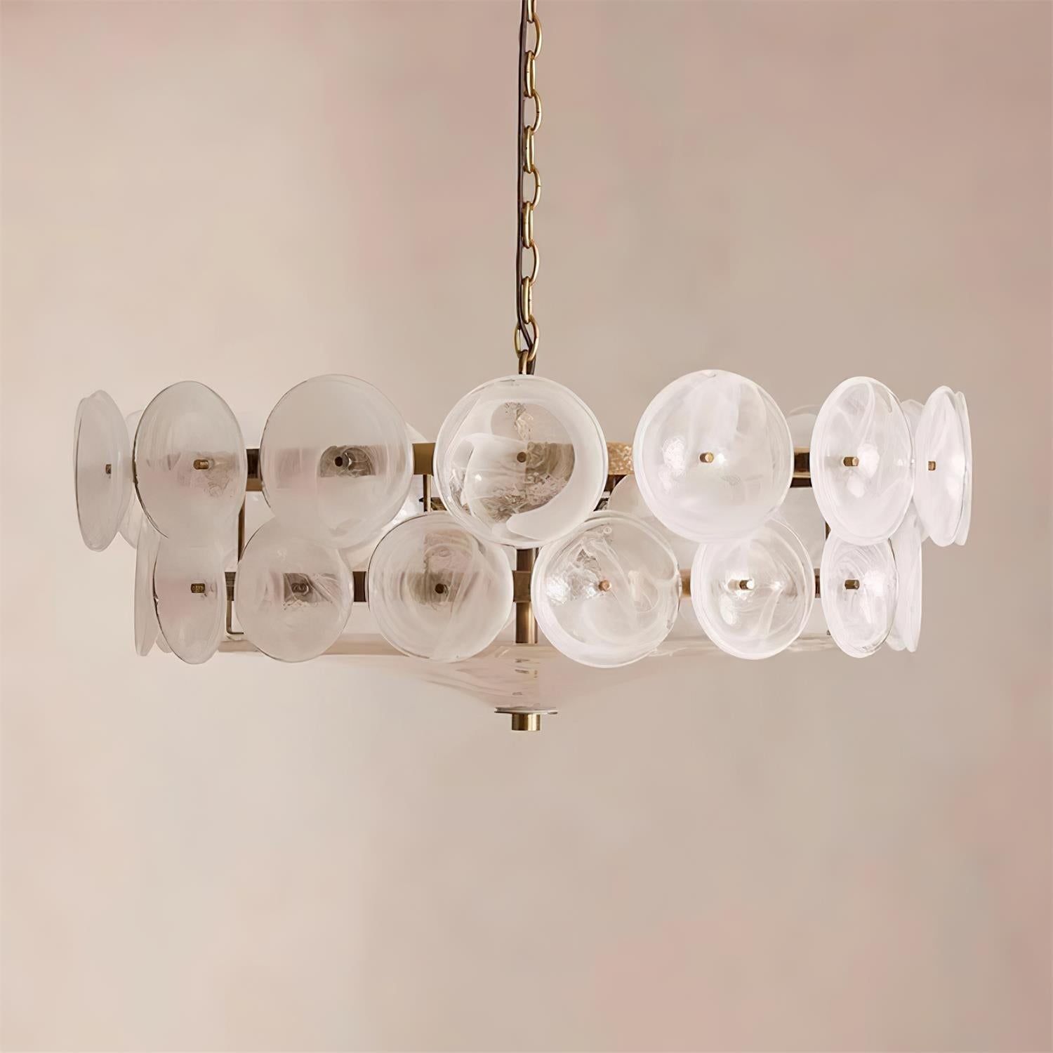 Ventilo Amber Glass Chandelier - Neutralighting