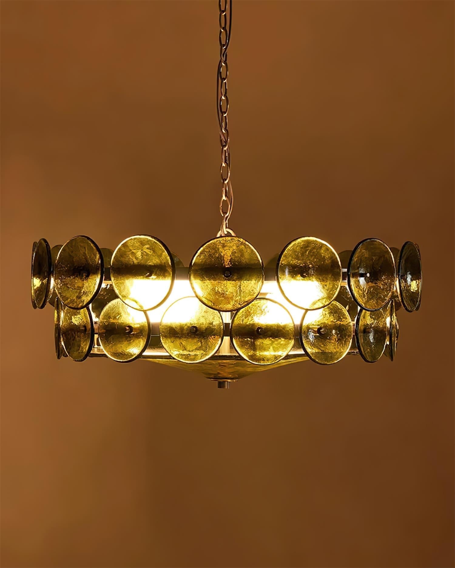 Ventilo Amber Glass Chandelier - Neutralighting