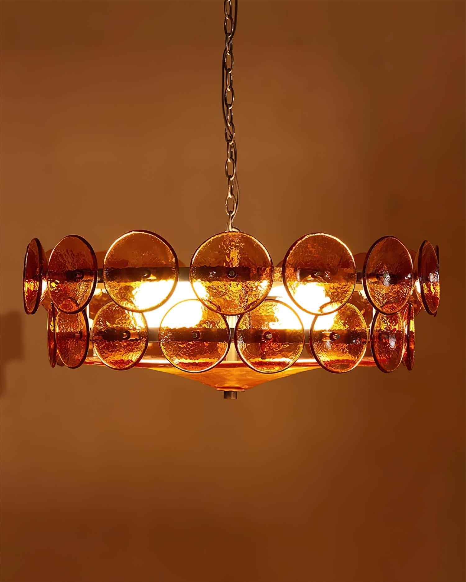 Ventilo Amber Glass Chandelier - Neutralighting