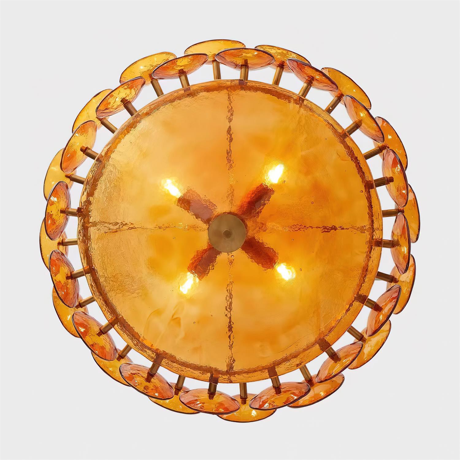 Ventilo Amber Glass Chandelier - Neutralighting