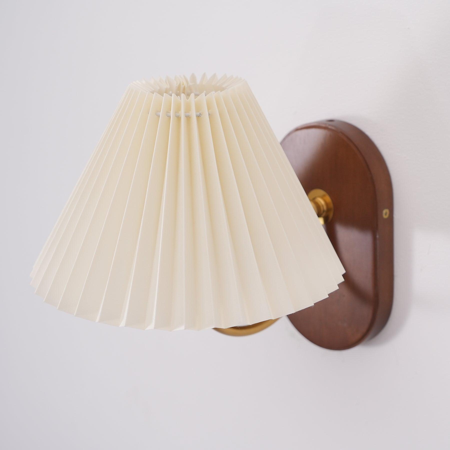 Solenne Vintage Pleated Shade Wall Lamp - Neutralighting