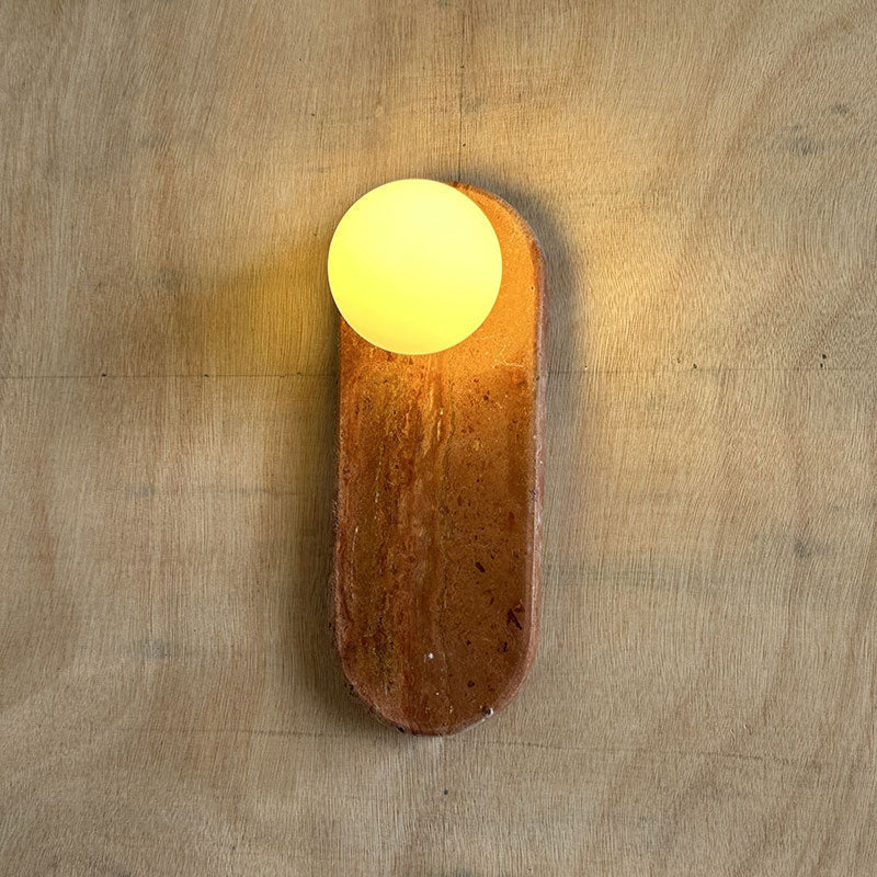 Sylv Oval Wall Lamp Marble - Neutralighting