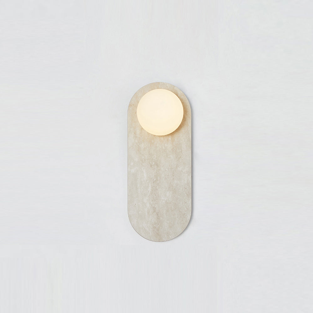 Sylv Oval Wall Lamp Marble - Neutralighting