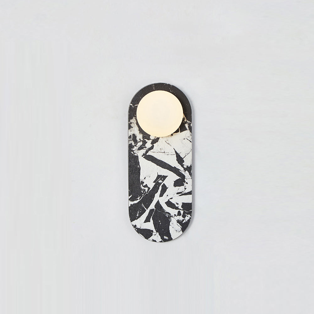 Sylv Oval Wall Lamp Marble - Neutralighting