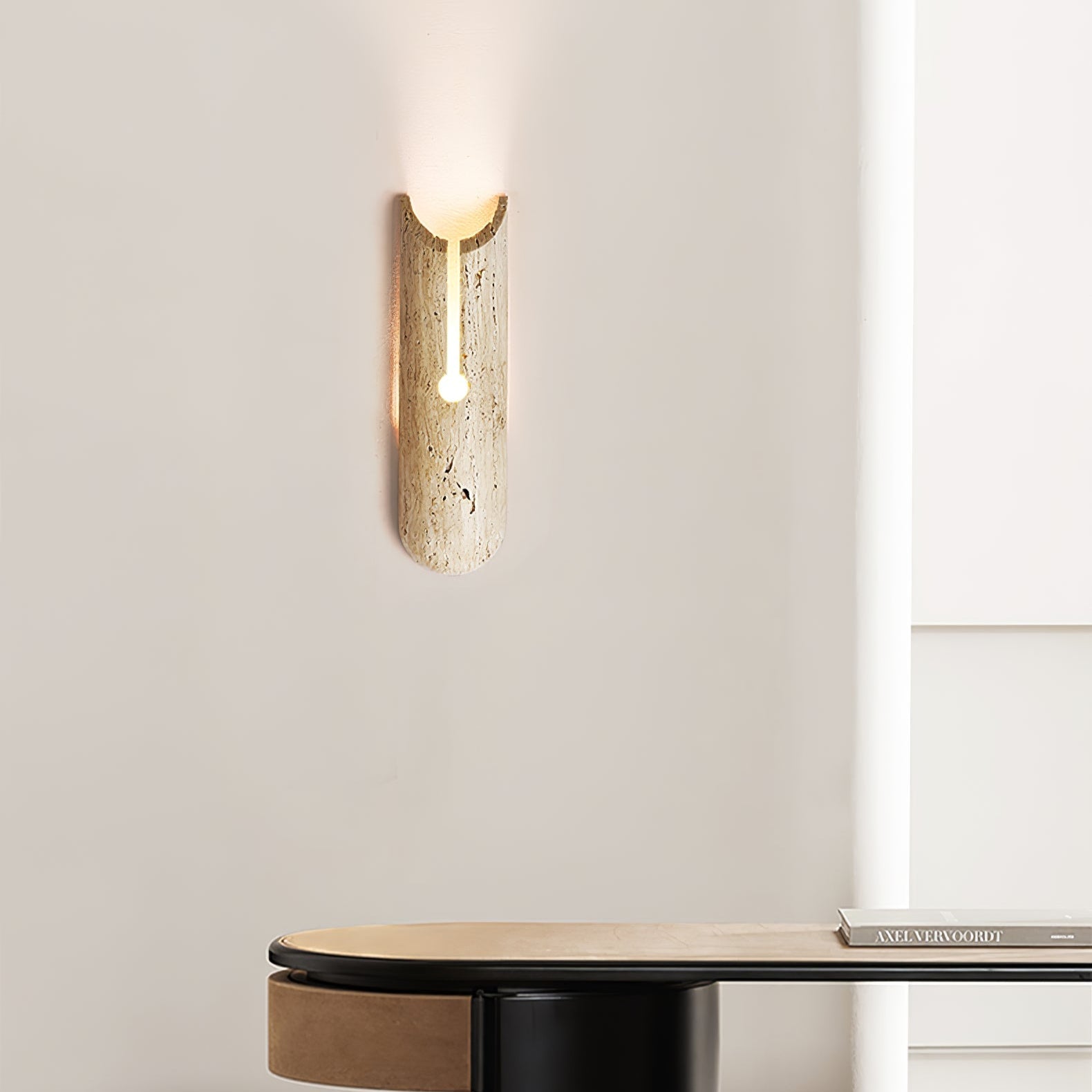 Elraeila Rustic Travertine Wall Light - Neutralighting