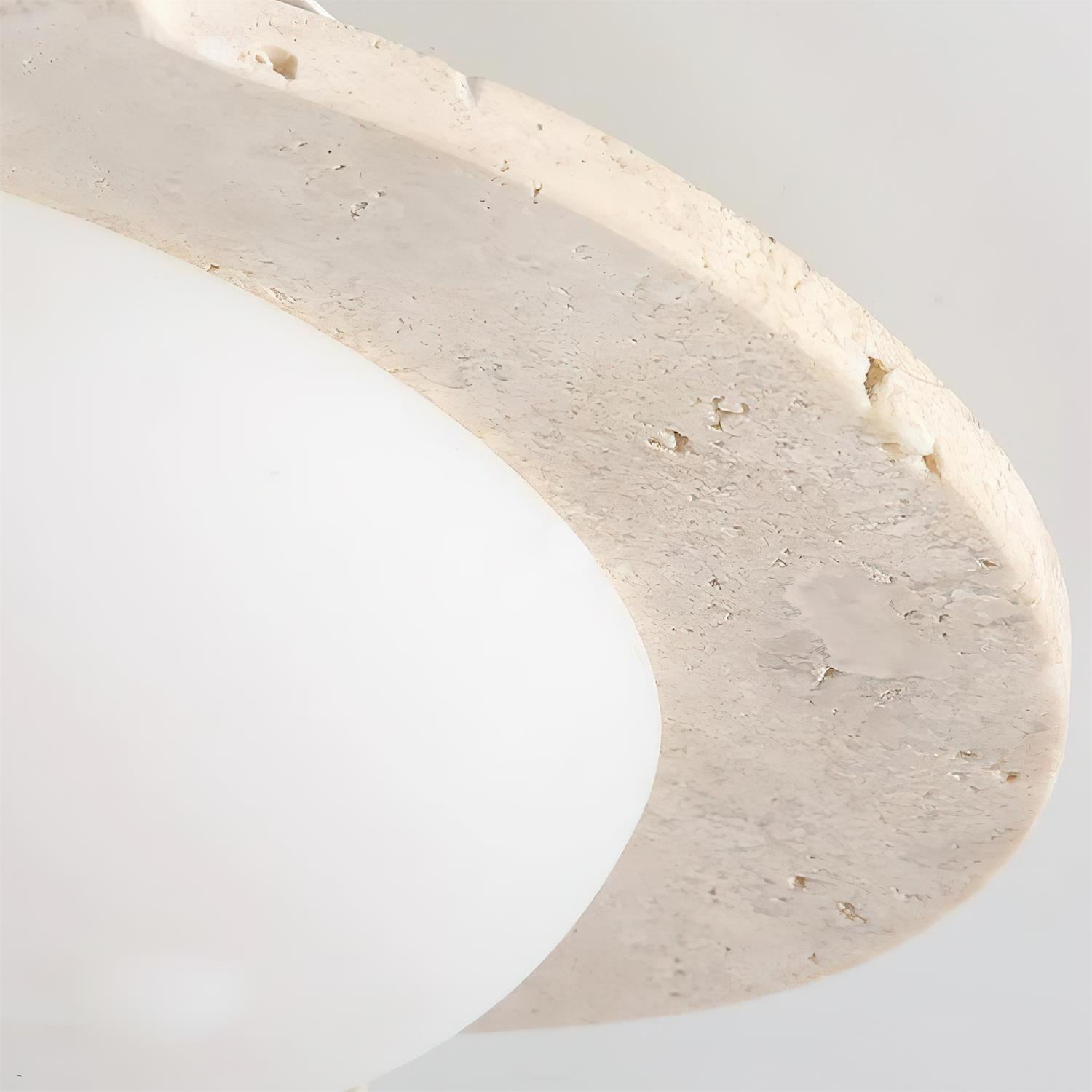 Riita Flower Ceiling Light Travertine - Neutralighting