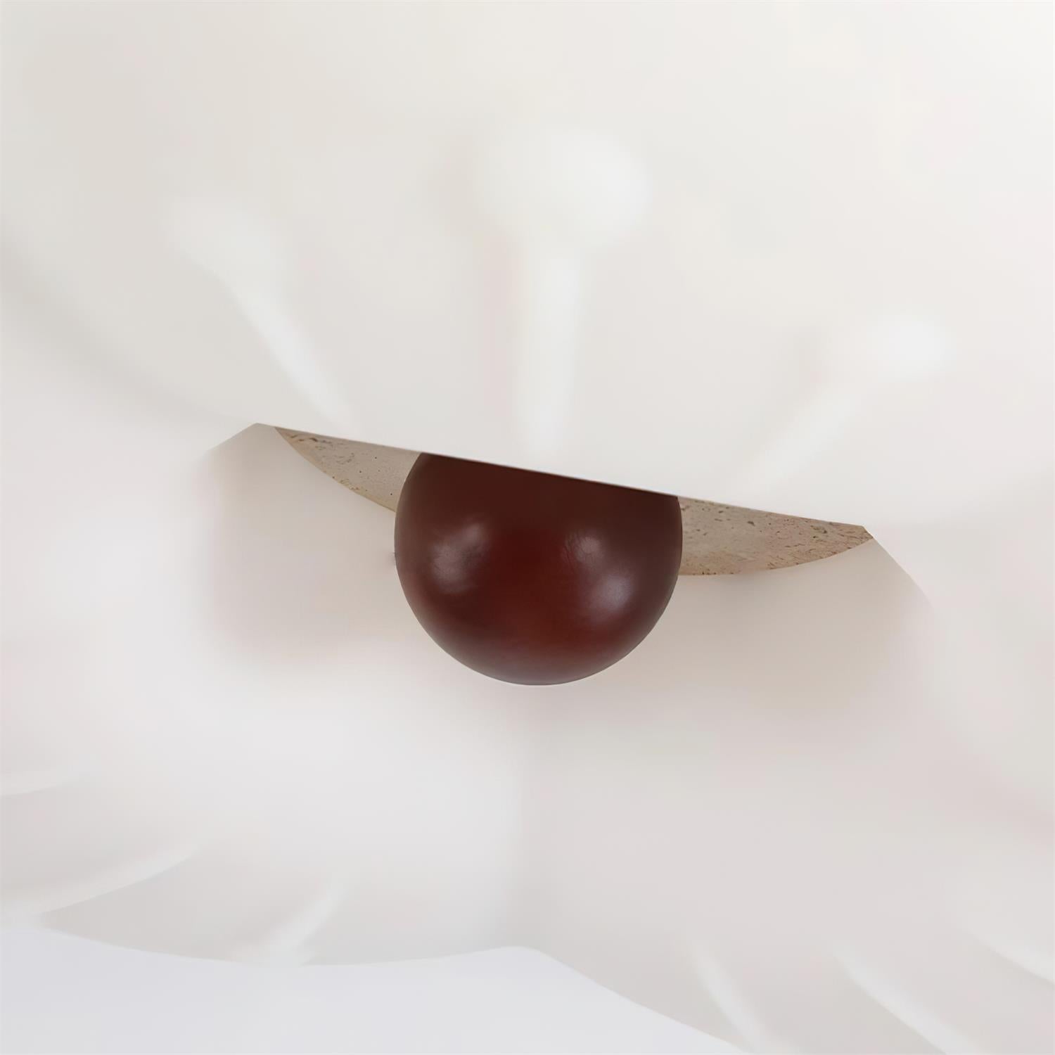 Riita Flower Ceiling Light Travertine - Neutralighting