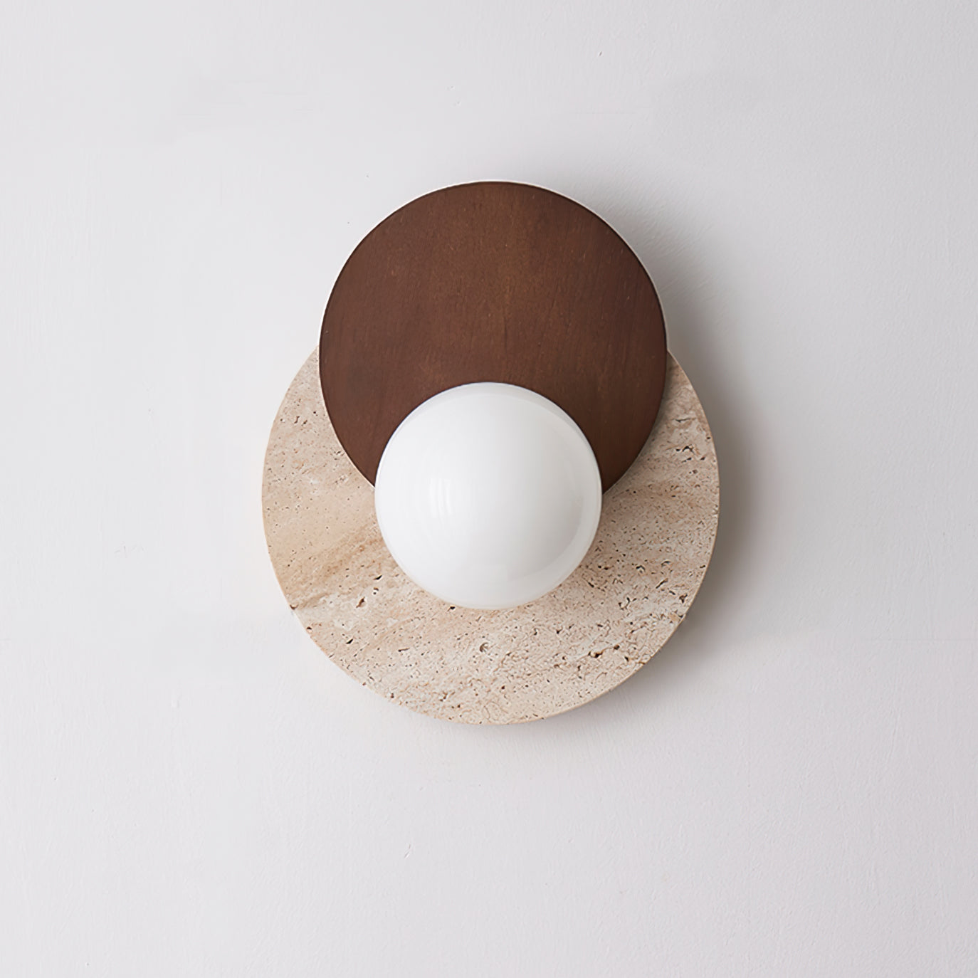 Eclipse Wall Lamp Overlapping Travertine - Neutralighting