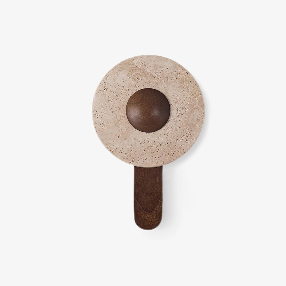 Nymarora Circular Travertine Wall Light - Neutralighting