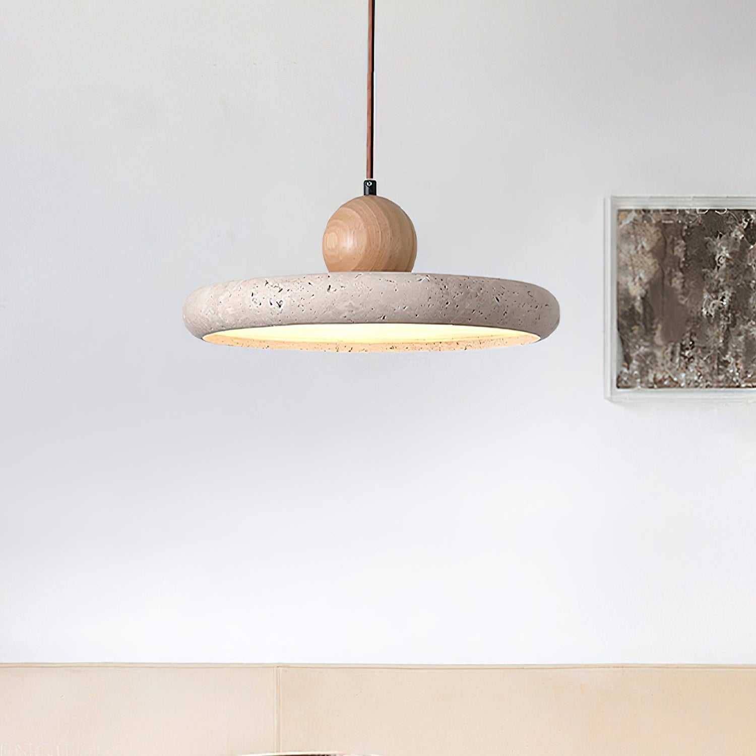 Lydia Travertine. Pendant Light - Neutralighting