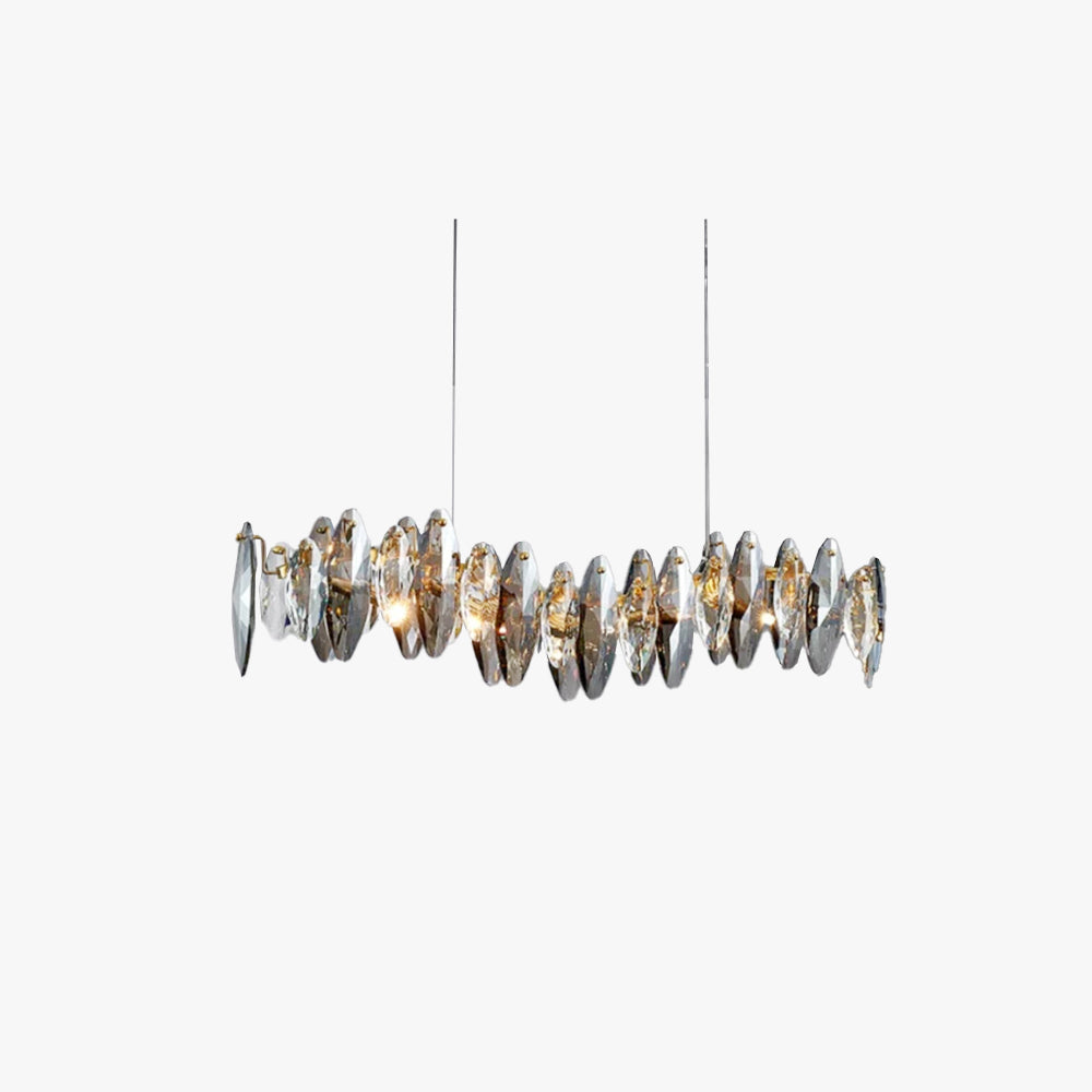 Kristy Luxurious Chandelier Crystals/Metal Gold Living Room - Neutralighting