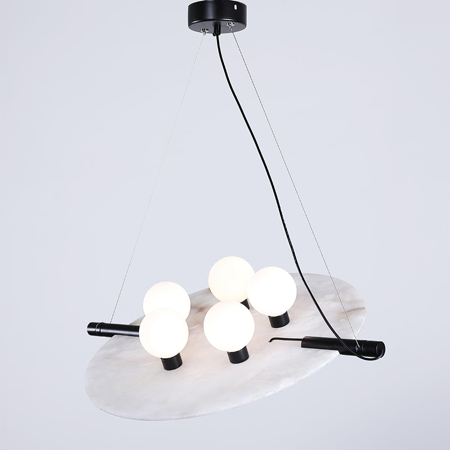 Imirila Disc Shaped Glass Pendant Light - Neutralighting