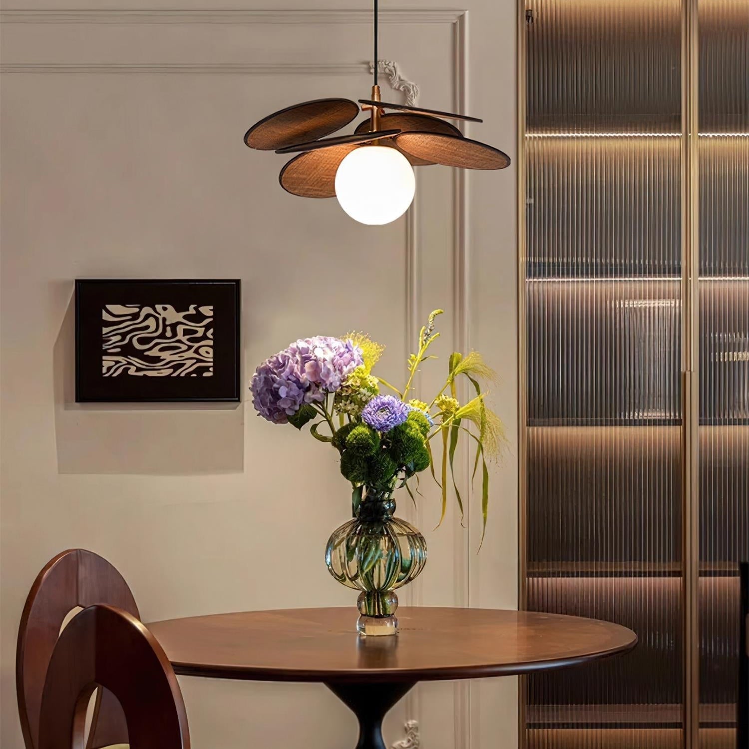 Florin Wooden Petal Pendant Light - Neutralighting