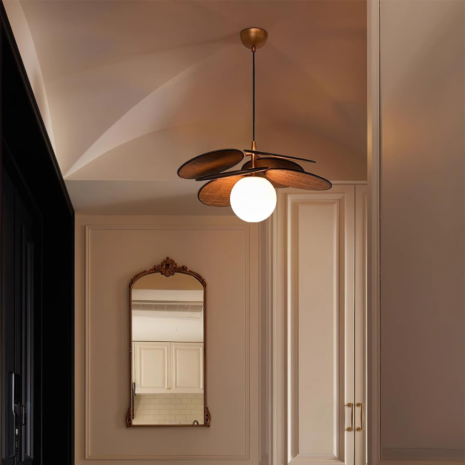 Florin Wooden Petal Pendant Light - Neutralighting