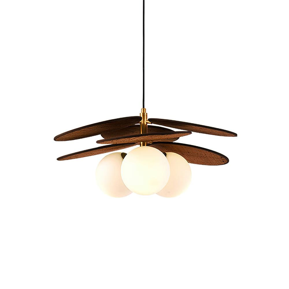 Florin Wooden Petal Pendant Light - Neutralighting