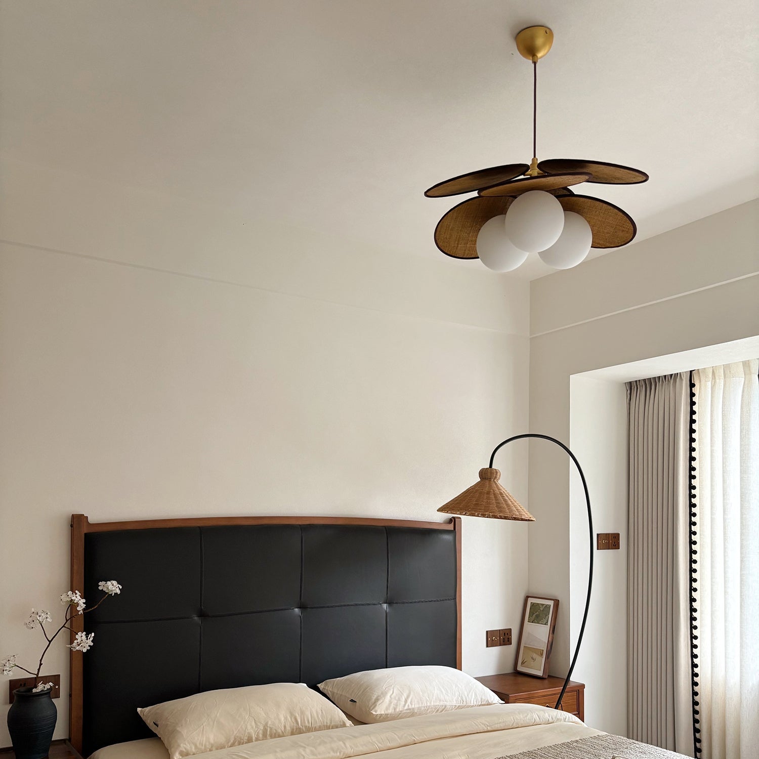 Florin Wooden Petal Pendant Light - Neutralighting