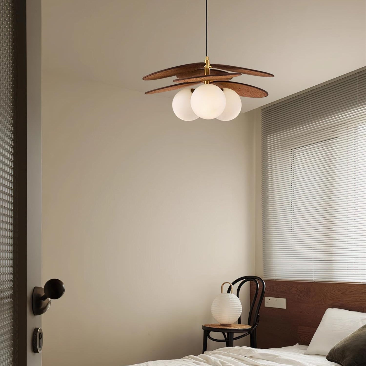 Florin Wooden Petal Pendant Light - Neutralighting