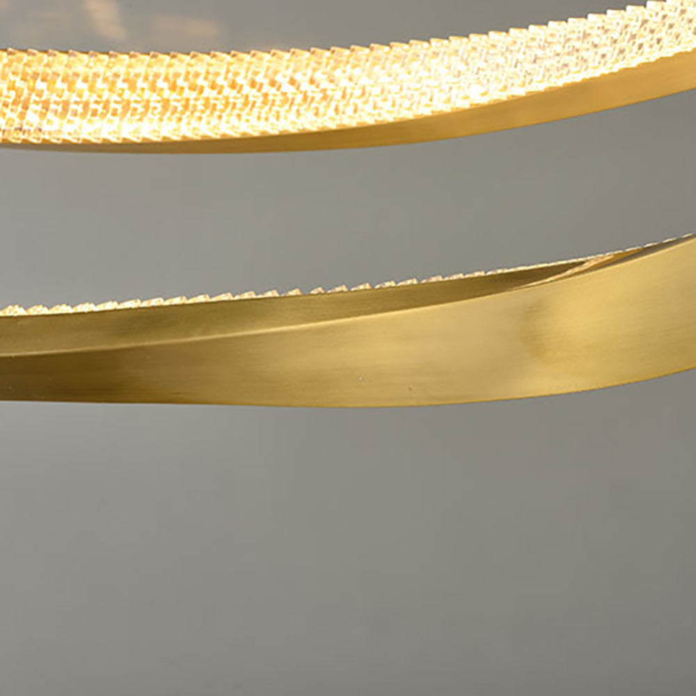 Arisha Minimalist Ring Spiral Shape Pendant Light,Gold - Neutralighting