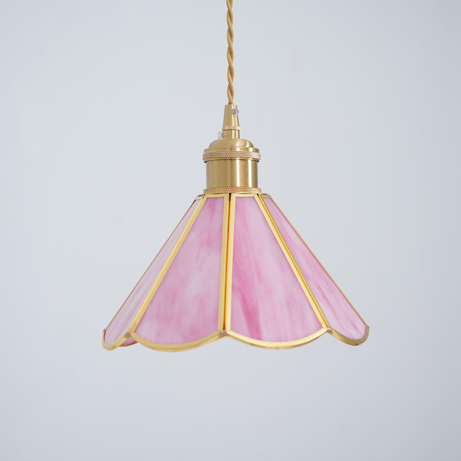 Lione Pink Stained Glass Pendant Light - Neutralighting