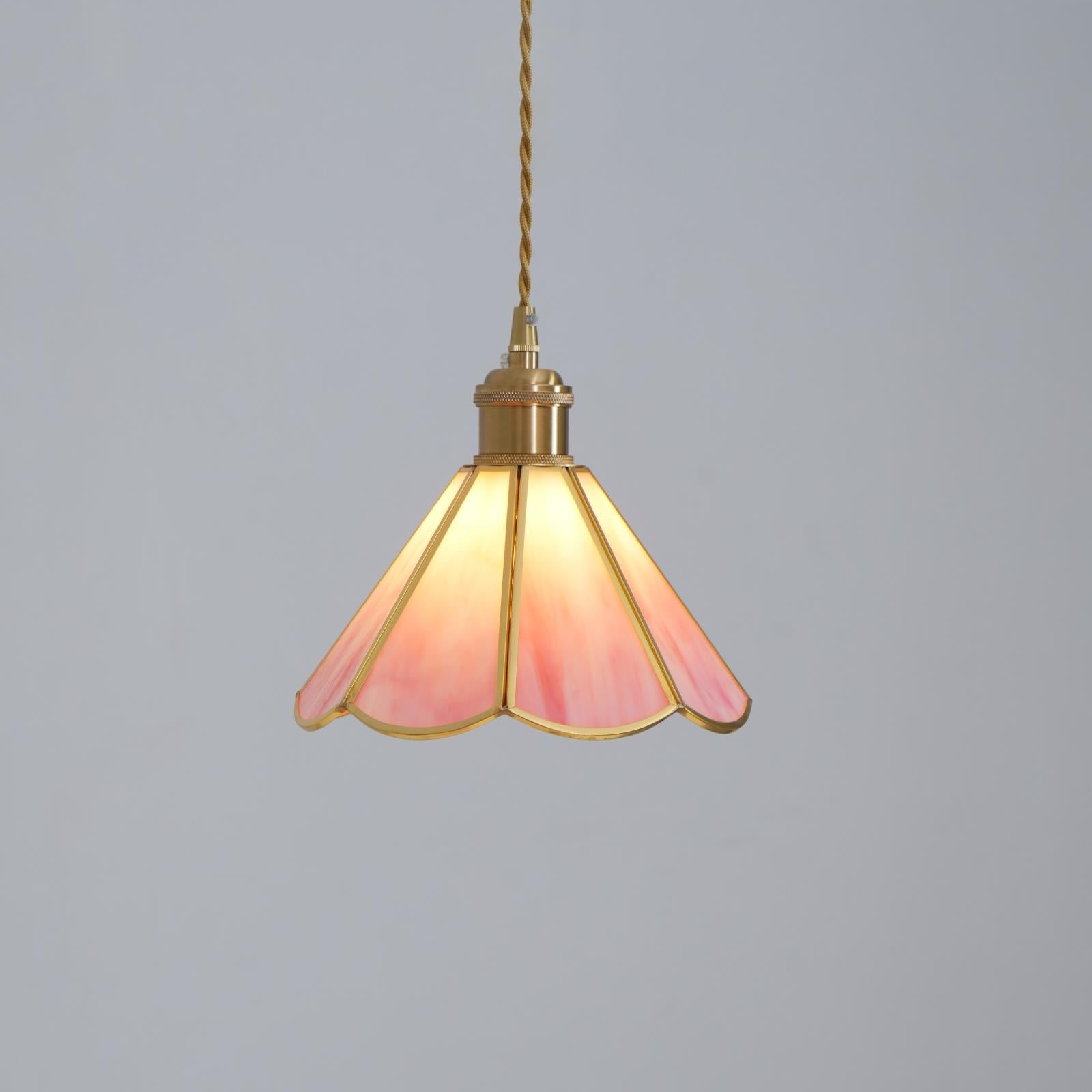 Lione Pink Stained Glass Pendant Light - Neutralighting