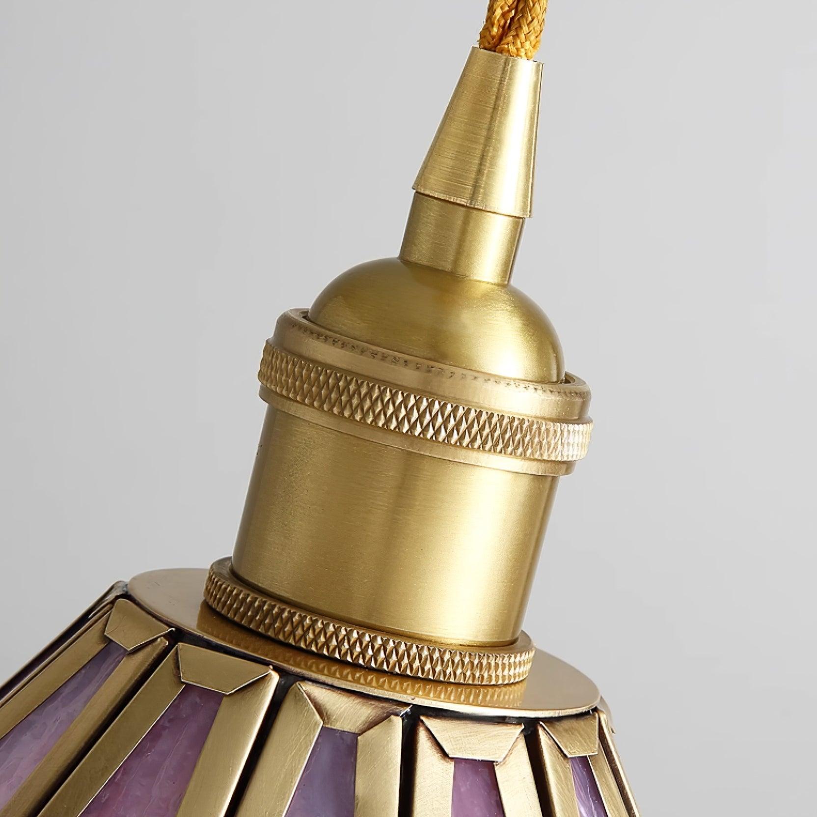 Lione Pink Stained Glass Pendant Light - Neutralighting