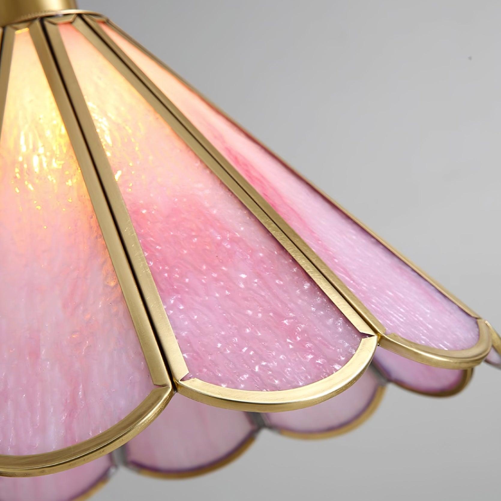 Lione Pink Stained Glass Pendant Light - Neutralighting