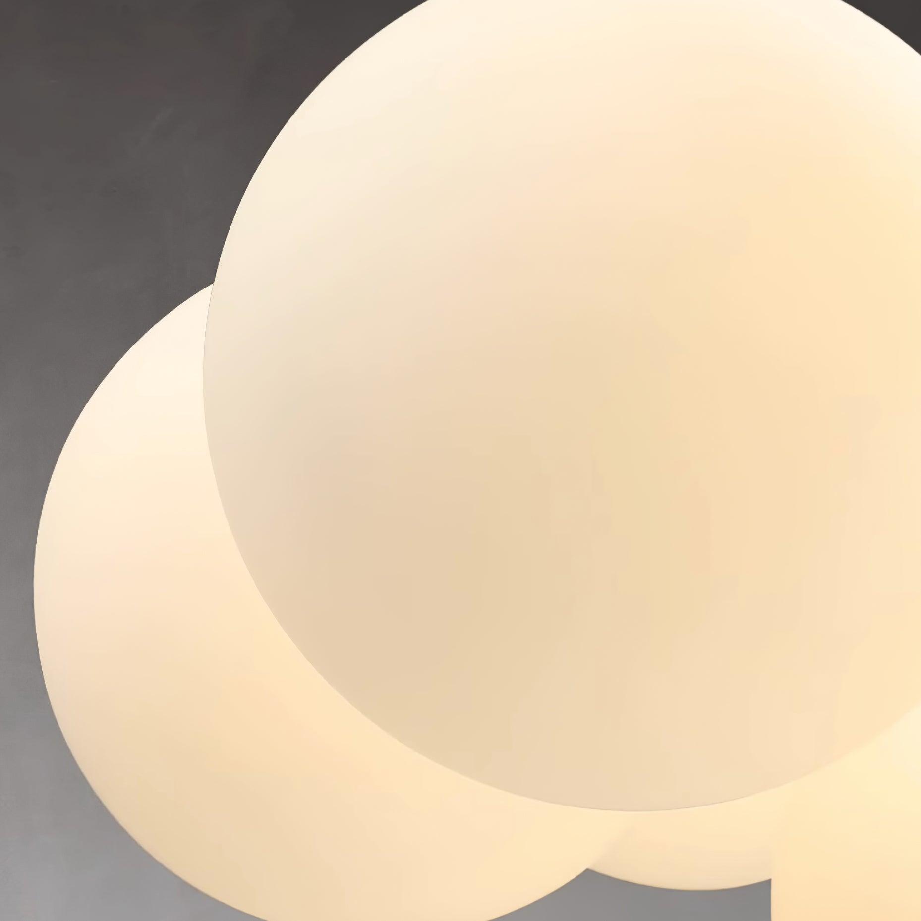 Chandelier Glass Globe Cluster Brass Frame Modern Minimalist Home - Neutralighting