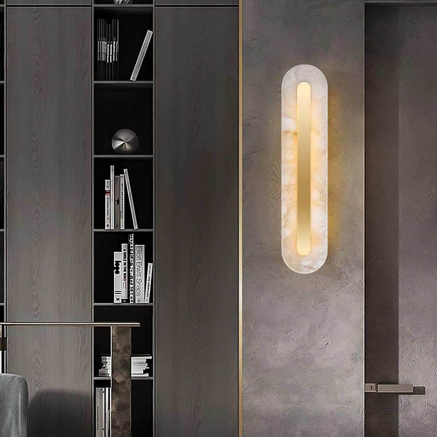 Hurn Alabaster Rounded Wall Lamp - Neutralighting