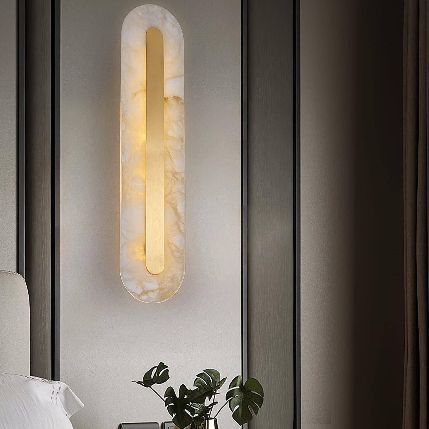 Hurn Alabaster Rounded Wall Lamp - Neutralighting
